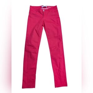 Vibrant Pink Straight-Leg Pants